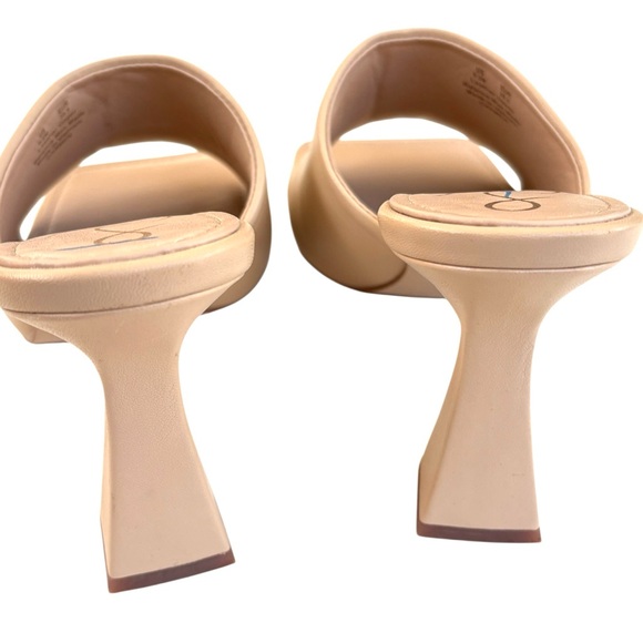 EUC Sam Edelman Leather Carmen Square Toe Flared Heel Sandals Size 9.5 - Picture 6 of 9